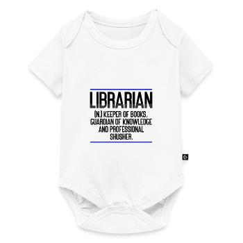 Bibliothécaire Cadeaux Gardien des Livres Gardien de - Body à manches courtes Premium Bébé - blanc - Devant