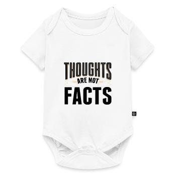 Les pensées sarcastiques ne sont pas des faits Idée cadeau sarcastique - Body à manches courtes Premium Bébé - blanc - Devant