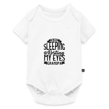 Grandfather Gift Not Sleeping Resting My Eyes - Baby Premium short-sleeve bodysuit - white - Front