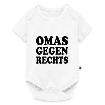 Omas gegen rechts - Baby Premium Kurzarmbody - Weiß - Vorne