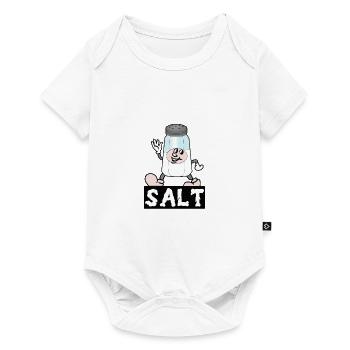 Kawaii Salt Shaker Halloween Costume Meilleur Ami - Body à manches courtes Premium Bébé - blanc - Devant