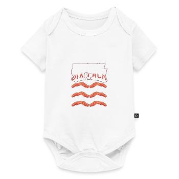 Fitness Humor Check Out My Six Pack Bacon Lover - Baby Premium short-sleeve bodysuit - white - Front