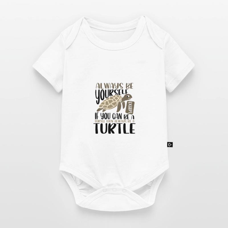 Niedliches Meeresschildkrötengeschenk Sei immer du selbst oder sei ein Baby Premium Kurzarmbody