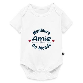 Meilleure Amie du Monde - Body à manches courtes Premium Bébé - blanc - Devant