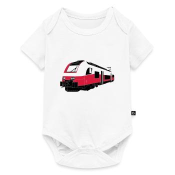 S-Bahn Österreich - Baby Premium Kurzarmbody - Weiß - Vorne