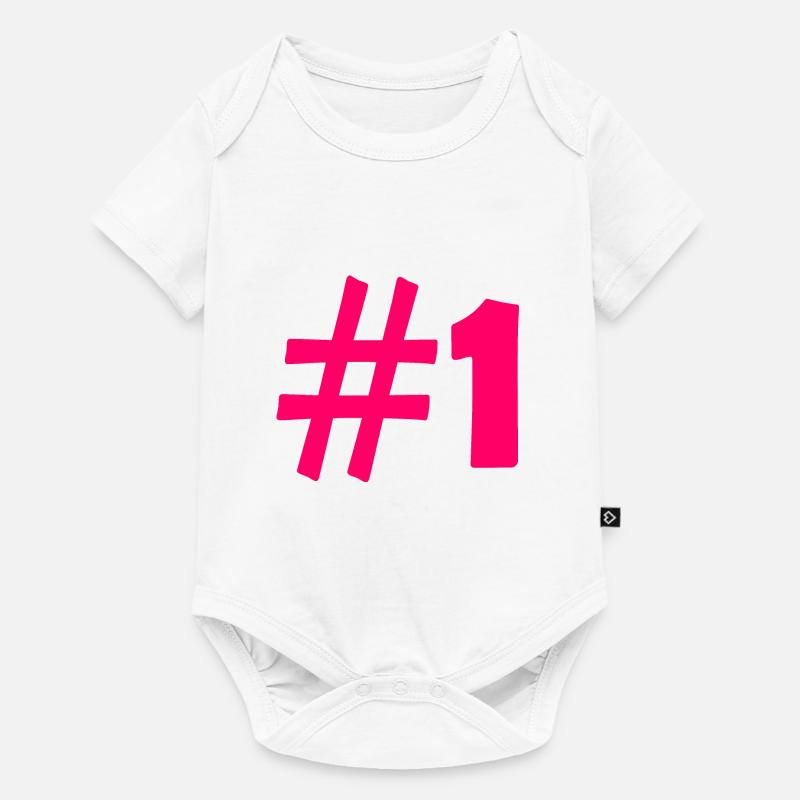 #1 - Baby Premium Kurzarmbody - Weiß