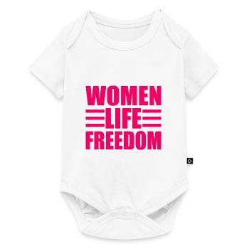 Women life freedom - Body à manches courtes Premium Bébé - blanc - Devant
