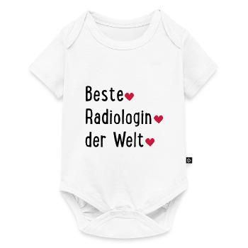 besteradiologinderwelt - Baby Premium Kurzarmbody - Weiß - Vorne