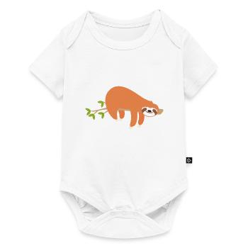 Paresseux endormi - Body à manches courtes Premium Bébé - blanc - Devant