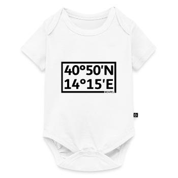 Neapel Koordinaten - Baby Premium Kurzarmbody - Weiß - Vorne