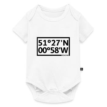 Reading Koordinaten - Baby Premium Kurzarmbody - Weiß - Vorne