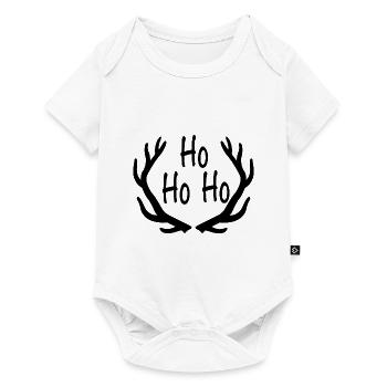 Renne HO HO HO - Body à manches courtes Premium Bébé - blanc - Devant