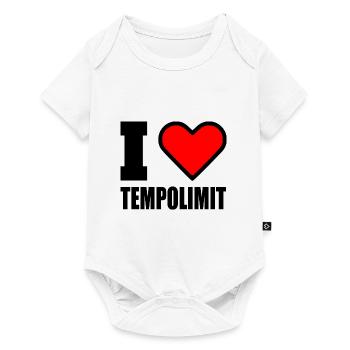 I love tempolimit - Baby Premium Kurzarmbody - Weiß - Vorne