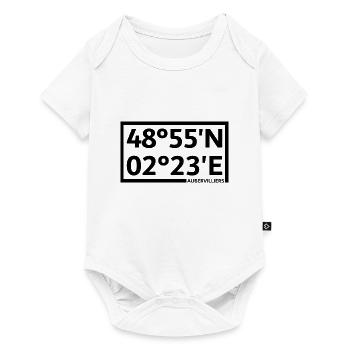 Aubervilliers coordinates - Baby Premium short-sleeve bodysuit - white - Front