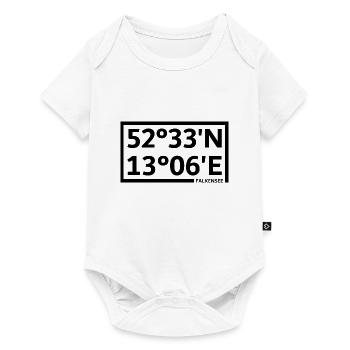 Falkensee Koordinaten - Baby Premium Kurzarmbody - Weiß - Vorne