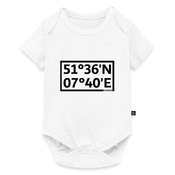 Kamen Koordinaten - Baby Premium Kurzarmbody - Weiß - Vorne