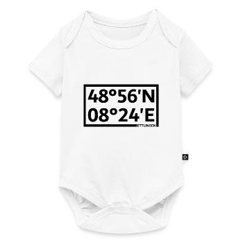 Ettlingen Koordinaten - Baby Premium Kurzarmbody - Weiß - Vorne