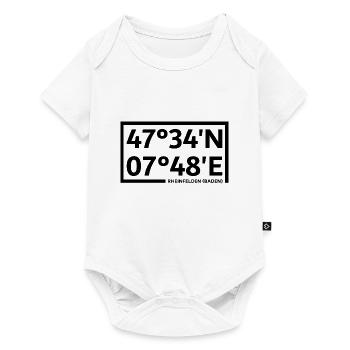 Rheinfelden (Baden) coordinates - Baby Premium short-sleeve bodysuit - white - Front