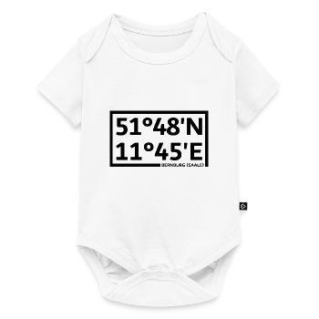 Bernburg (Saale) Koordinaten - Baby Premium Kurzarmbody - Weiß - Vorne