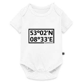 Ganderkesee Koordinaten - Baby Premium Kurzarmbody - Weiß - Vorne