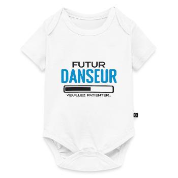 Futur Danseur Idée Cadeau Danseur - Body à manches courtes Premium Bébé - blanc - Devant