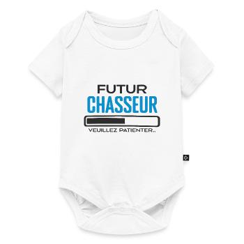 Futur Chasseur Idée Cadeau Chasseur Comme Papa - Body à manches courtes Premium Bébé - blanc - Devant