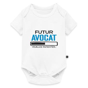 Futur Avocat Idée Cadeau Futur Avocat - Body à manches courtes Premium Bébé - blanc - Devant