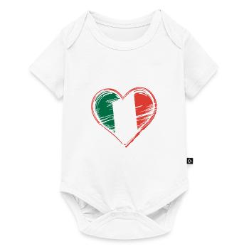 Cœur Italie Cœur Italien - Body à manches courtes Premium Bébé - blanc - Devant