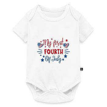 My First Fourth of July Independence Day America - Baby Premium short-sleeve bodysuit - white - Front