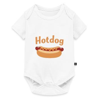 Hotdog Love in Black and White Look - Baby Premium short-sleeve bodysuit - white - Front