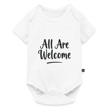 Tous sont les bienvenus - Body à manches courtes Premium Bébé - blanc - Devant