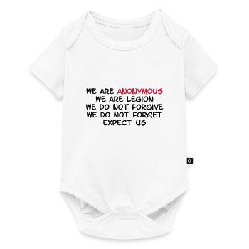 We Are Anonymous - Body à manches courtes Premium Bébé - blanc - Devant
