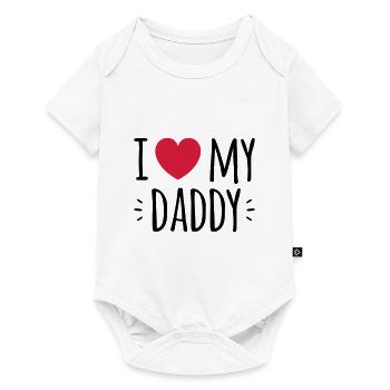" i love my daddy " - Baby Premium short-sleeve bodysuit - white - Front