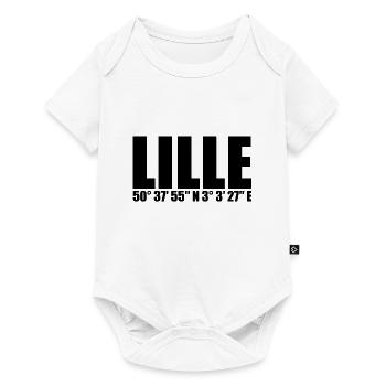 Coordonnées de Lille - Body à manches courtes Premium Bébé - blanc - Devant