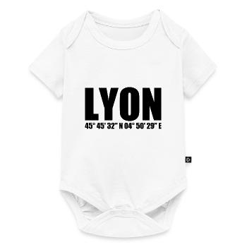 Coordonnées de Lyon - Body à manches courtes Premium Bébé - blanc - Devant