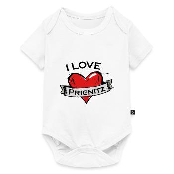 Prignitz - Ich liebe Stadtnamen in Tattoo Stil - Baby Premium Kurzarmbody - Weiß - Vorne