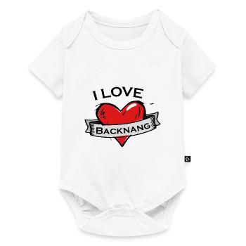 Backnang - Ich liebe Stadtnamen in Tattoo Stil - Baby Premium Kurzarmbody - Weiß - Vorne