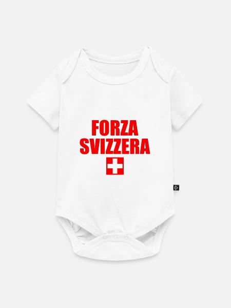 Schweizer Stärke - Baby Premium Kurzarmbody - Weiß