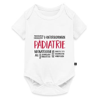 pädiatriewolke - Baby Premium Kurzarmbody - Weiß - Vorne