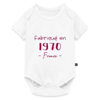 fabriqué In France 1970 - Body à manches courtes Premium Bébé - blanc - Devant