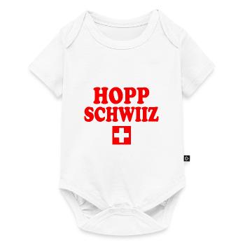 Hopp schwiiz - Body à manches courtes Premium Bébé - blanc - Devant