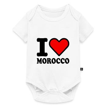 I love morocco - marokko - Baby Premium Kurzarmbody - Weiß - Vorne