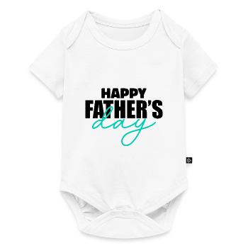 Happy Fathers Day - Body à manches courtes Premium Bébé - blanc - Devant