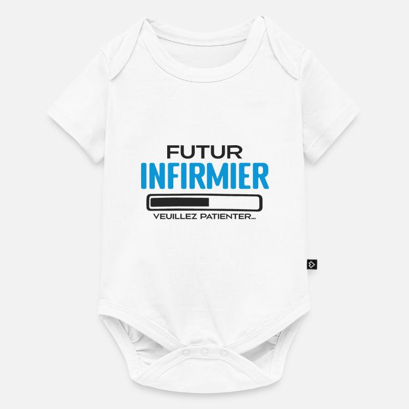Futur Infirmier Idée Cadeau Infirmier - Body à manches courtes Premium Bébé - blanc