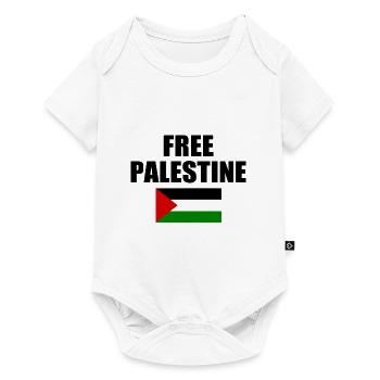 Free palestine - Body à manches courtes Premium Bébé - blanc - Devant