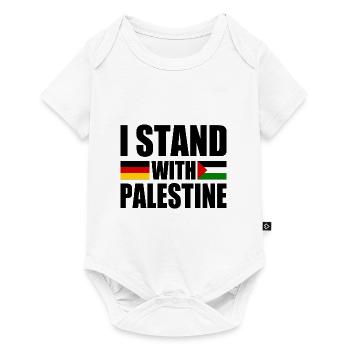 I stand with palestine - Body à manches courtes Premium Bébé - blanc - Devant