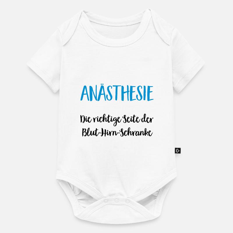 anästhesiewitz - Baby Premium Kurzarmbody - Weiß