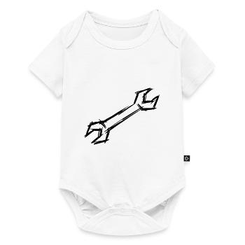 Clé, dessinée à la main - Body à manches courtes Premium Bébé - blanc - Devant