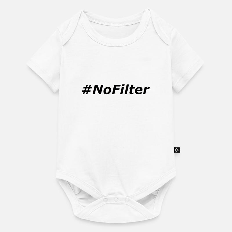 #NoFilter - Body à manches courtes Premium Bébé - blanc