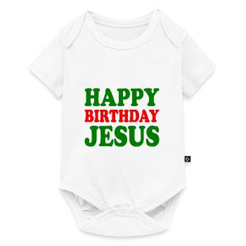 Happy birthday jesus - Baby Premium short-sleeve bodysuit - white - Front